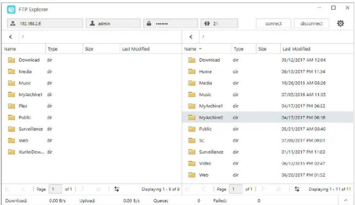 Asustor AS3304T - FTP explorer - 1