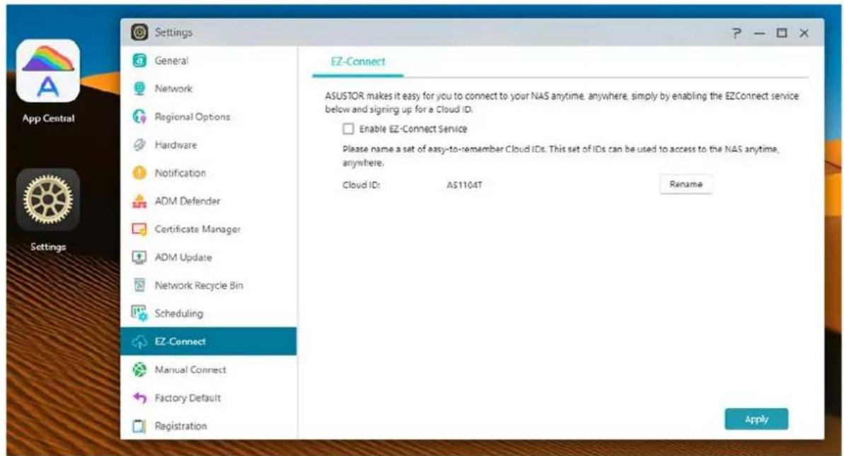 Asustor AS3304T - Connexion à asustor data master - 2
