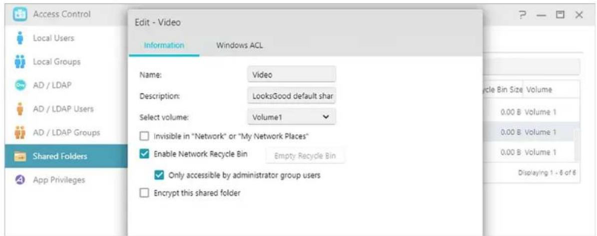 Asustor AS3304T - Vider la corbeille: - 1