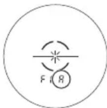 NIKON COOLSHOT PRO II STABILIZED - Changing the internal display luminance (F1) - 1