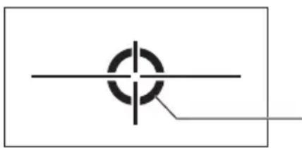 NIKON COOLSHOT LITE STABILIZED - ■ LOCKED ON sign (First Target Priority detection sign) - 1