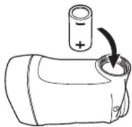 NIKON COOLSHOT LITE STABILIZED - ■ Insérer/Remplacer la pile - 1