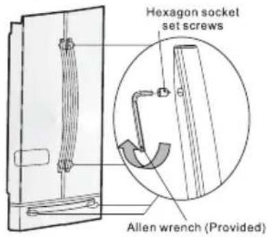 HISENSE RF20N6ASE - Fixing the door handle - 1