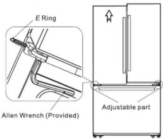 HISENSE RF20N6ASE - Adjusting the doors - 1