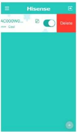 HISENSE DH70W1WG - Suppression d'appairage - 1
