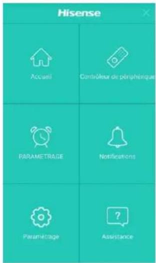 HISENSE DH70W1WG - Suppression d'appairage - 2