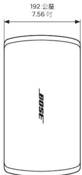 BOSE DesignMax DM5SE - 產品尺寸 - 2