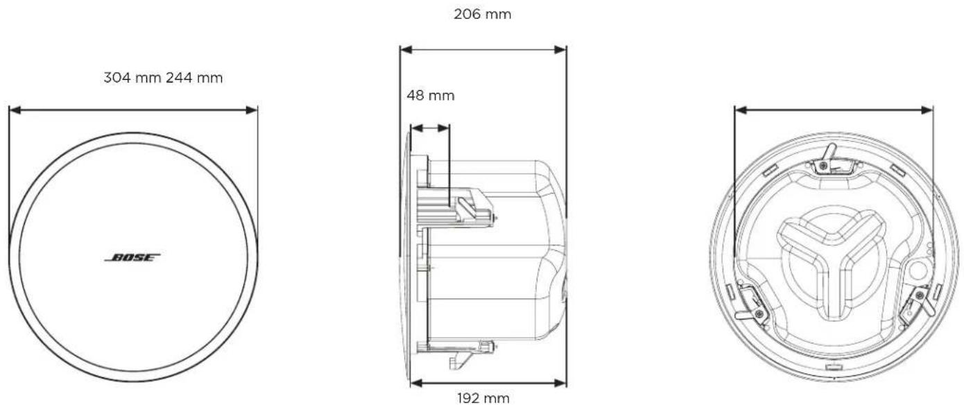 BOSE DesignMax DM5C - 製品寸法 - 1