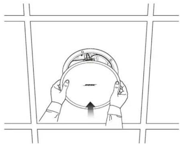 BOSE DesignMax DM5C - Attaching the Grille - 2