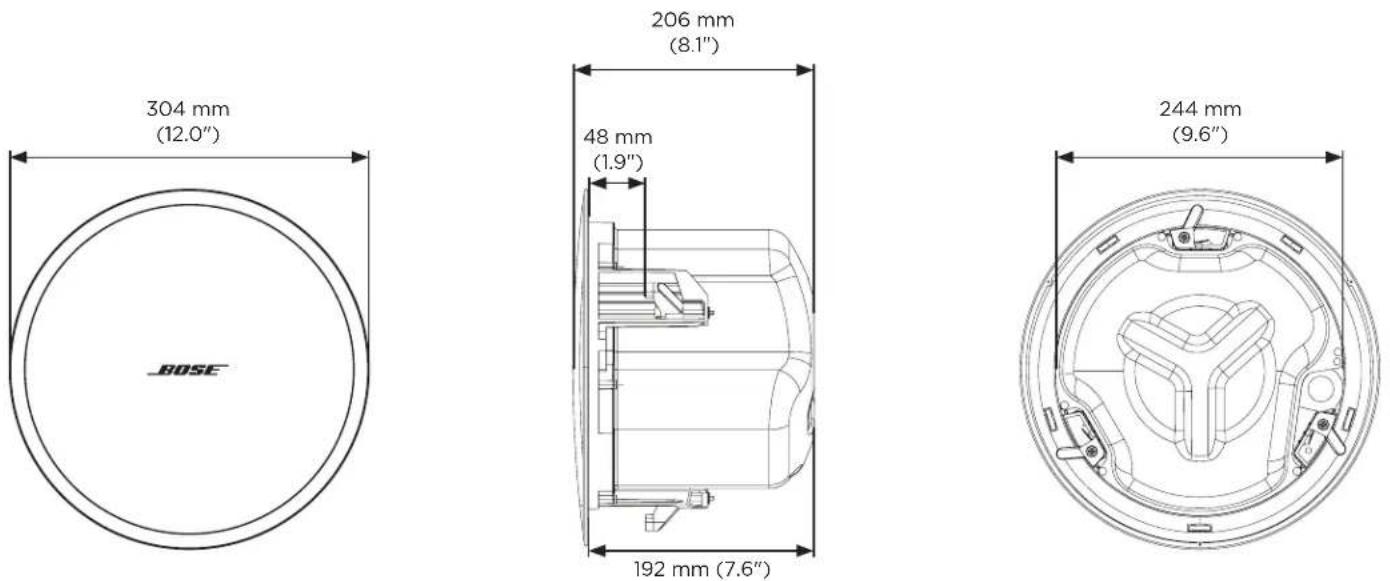BOSE DesignMax DM5C - Dimensiones del producto - 1