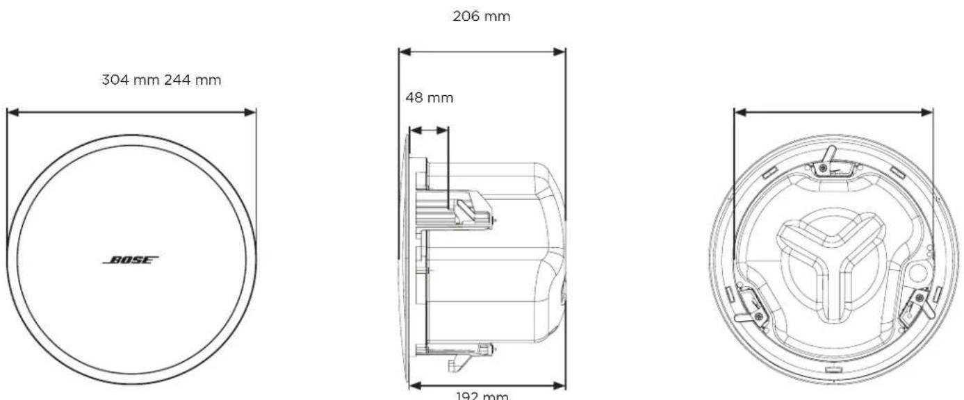 BOSE DesignMax DM5C - Afmetingen van het product - 1