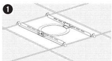 BOSE DesignMax DM5C - Assemblage de la plaque de renfort pour plafond à dalles - 6