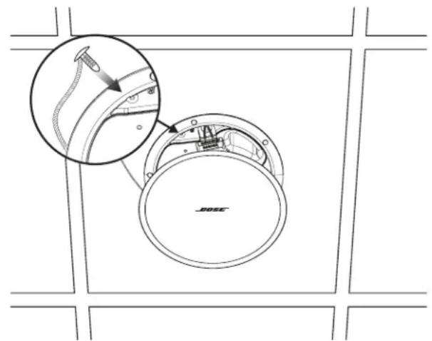 BOSE DesignMax DM5C - Fijación de la rejilla - 1