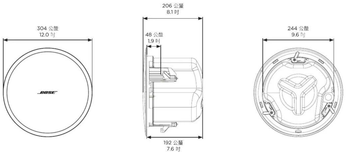 BOSE DesignMax DM5C - 產品尺寸 - 1