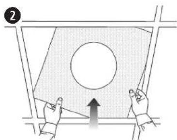 BOSE DesignMax DM5C - Assemblage de la plaque de renfort pour plafond à dalles - 7