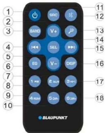 BLAUPUNKT Madrid 170 BT - Ligar/ desligar Bluetooth - 1