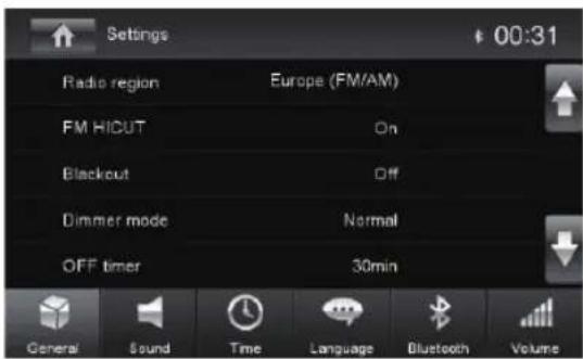 BLAUPUNKT Santa Cruz 370 - Alapbeállítások - 1