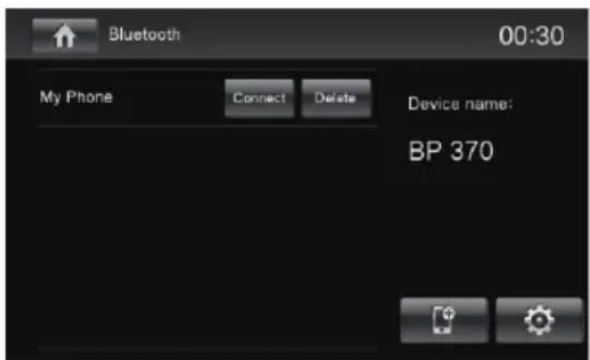 BLAUPUNKT Santa Cruz 370 - Inicio del modo Bluetooth - 1