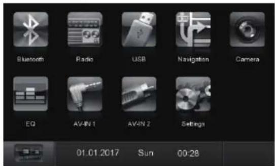 BLAUPUNKT Santa Cruz 370 - Menu principal - 1