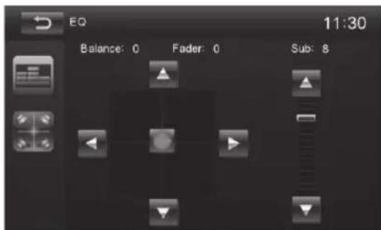 BLAUPUNKT Santa Cruz 370 - Äänenvoimakkuuden jakosuhde (Fader/ Balance) - 1