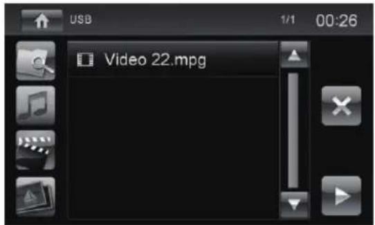 BLAUPUNKT Santa Cruz 370 - Film lejátszása USB-adathordozó vagy microSDHC-kártya forrásról - 1