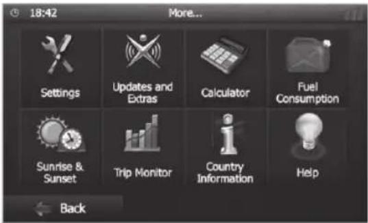 BLAUPUNKT Santa Cruz 370 - Adjusting route options before the route guidance - 1