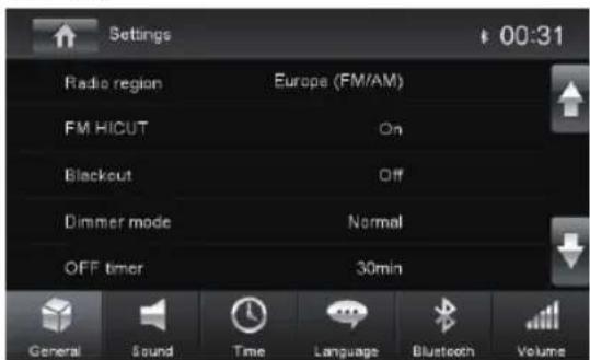 BLAUPUNKT Santa Cruz 370 - Ajustes básicos - 1
