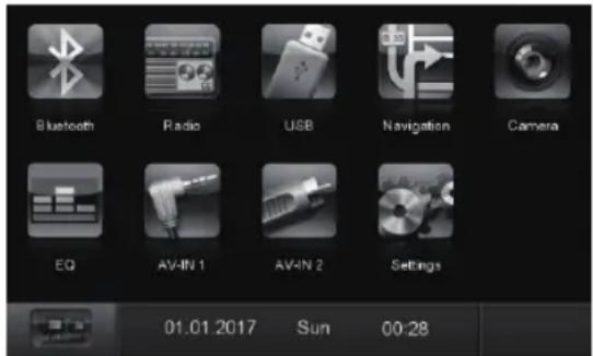 BLAUPUNKT Santa Cruz 370 - Главное меню - 1