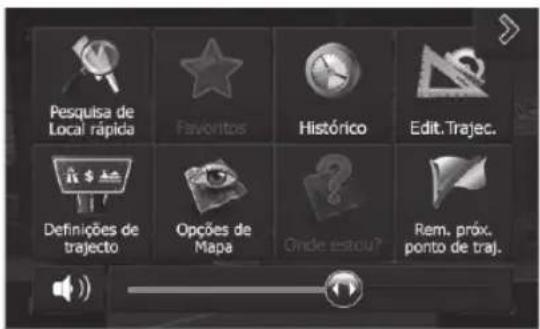 BLAUPUNKT Santa Cruz 370 - Alterar as opções de percurso durante a indicação do percurso - 1