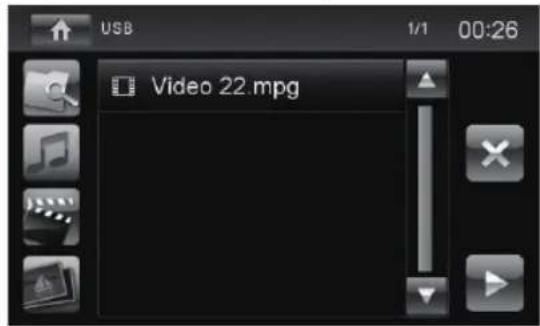 BLAUPUNKT Santa Cruz 370 - Odtwarzanie plików wideo z nośników USB lub microSDHC - 1