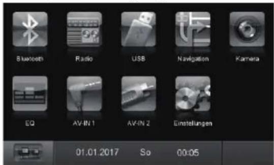 BLAUPUNKT Santa Cruz 370 - Hauptmenü - 1