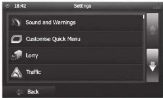 BLAUPUNKT Santa Cruz 370 - Map Settings - 1