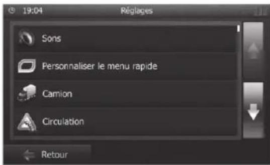 BLAUPUNKT Santa Cruz 370 - Adaptation des options d'itinéraire avant le guidage vers la destination - 2