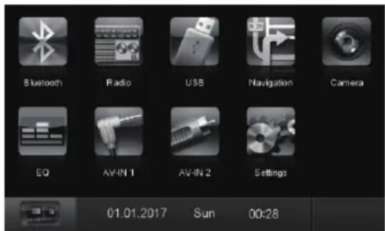 BLAUPUNKT Santa Cruz 370 - Menu principale - 1