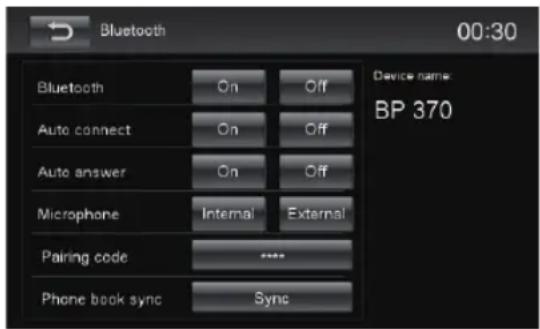BLAUPUNKT Santa Cruz 370 - Bluetooth-instellingen - 1