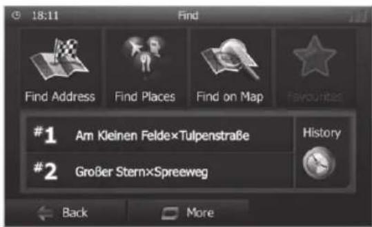 BLAUPUNKT Santa Cruz 370 - Különleges célok - Points of Interest (Hasznos helyek) - 1