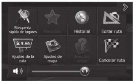 BLAUPUNKT Santa Cruz 370 - Modificación de las opciones de ruta durante el guiado al destino - 1