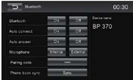 BLAUPUNKT Santa Cruz 370 - Impostazioni Bluetooth - 1