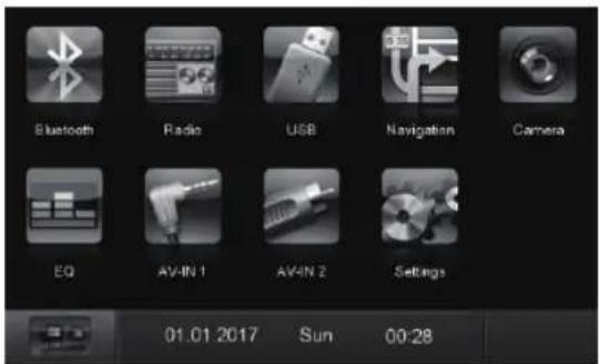 BLAUPUNKT Santa Cruz 370 - Hovedmenu - 1