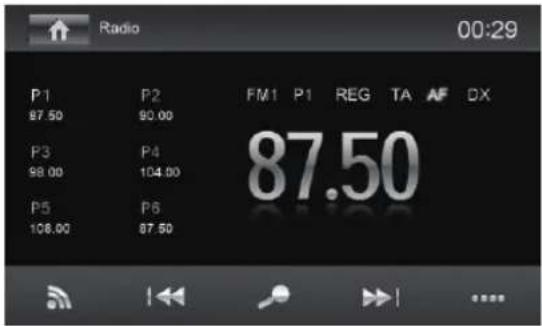 BLAUPUNKT Santa Cruz 370 - Démarrage du mode radio - 1