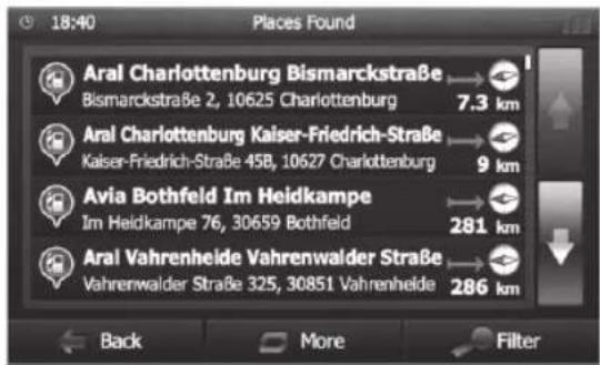 BLAUPUNKT Santa Cruz 370 - Különleges célok - Points of Interest (Hasznos helyek) - 3