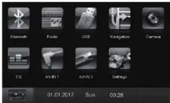 BLAUPUNKT Santa Cruz 370 - Menu principal - 1