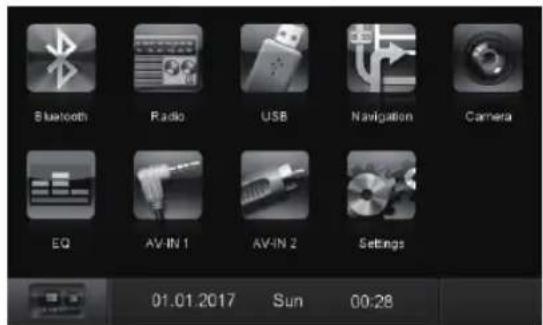 BLAUPUNKT Santa Cruz 370 - Home (Hoofdmenu) - 1