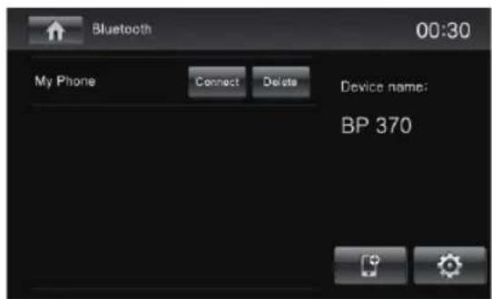 BLAUPUNKT Santa Cruz 370 - Démarrage du mode Bluetooth - 1
