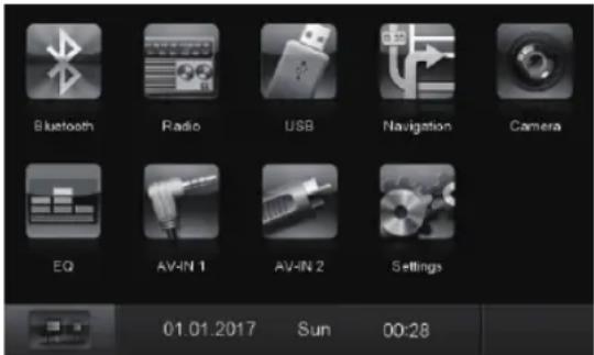 BLAUPUNKT Santa Cruz 370 - Главно меню - 1
