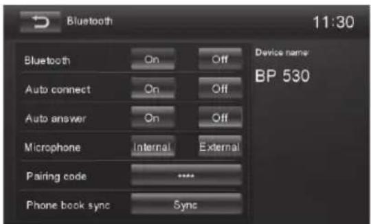 BLAUPUNKT Santa Cruz 370 - Bluetooth-asetukset - 1