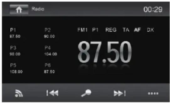 BLAUPUNKT Santa Cruz 370 - Inicio del modo de radio - 1