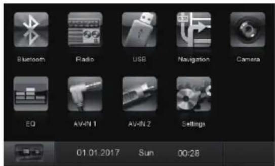 BLAUPUNKT Santa Cruz 370 - Main menu - 2