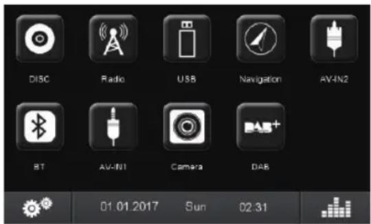 BLAUPUNKT Hannover 570 DAB - Menu principale - 1
