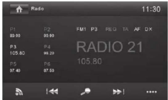 BLAUPUNKT Hannover 570 DAB - Démarrage du mode radio - 1